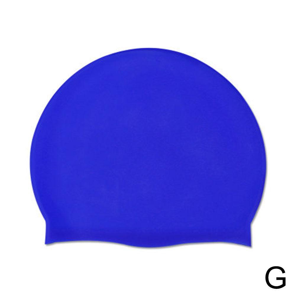 1pcs Silicone Swimming Cap Practical Waterproof Swim Hat Hair Swim Female Swiming Caps Accessories Long Ear Tool T0h2: G