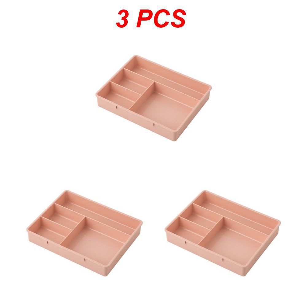 Divide Drawer Organizers Home Office Desk Desktop Accessories Stationery Organizer for Cosmetics Compartment Drawers Storage Box: VIOLET/紫罗兰
