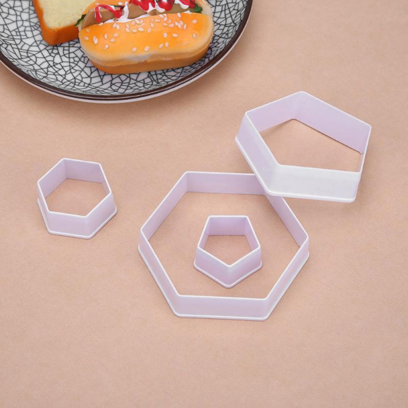 4Pcs Voetbal Cookie Cutter Voetbal Vorm Fondant Taart Decor Sugarcraft Mould Taart Tools Keuken Gereedschap