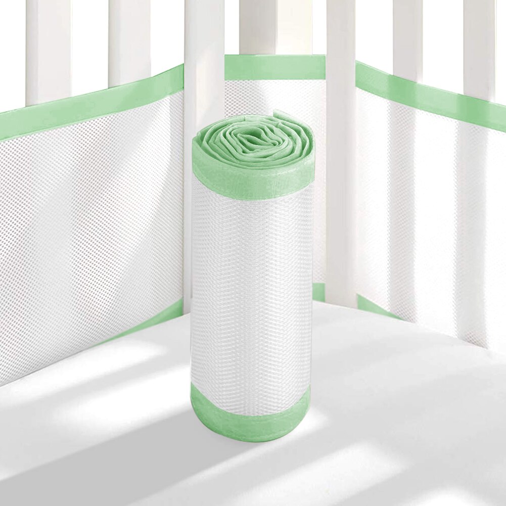 2 szt. Nić poliestrowa klejenie ochronna zmywalna oddychająca siatka antykolizyjna odpinana opieka nad dzieckiem lekka osłona robić łóżeczka