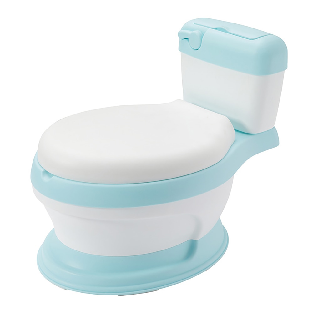 3 in 1 Kids Toddler Potty Toilet Training Seat Step Stool with Splash Guard: Blue