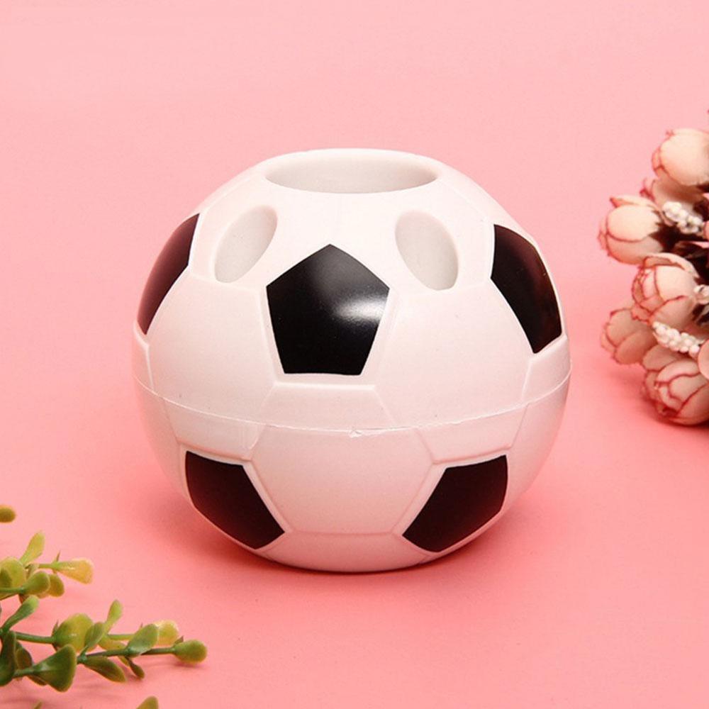 Soccer Shape Tool Supplies Pen Pencil Holder Football Shape Toothbrush Holder Desktop Rack Table Home Decoration Student