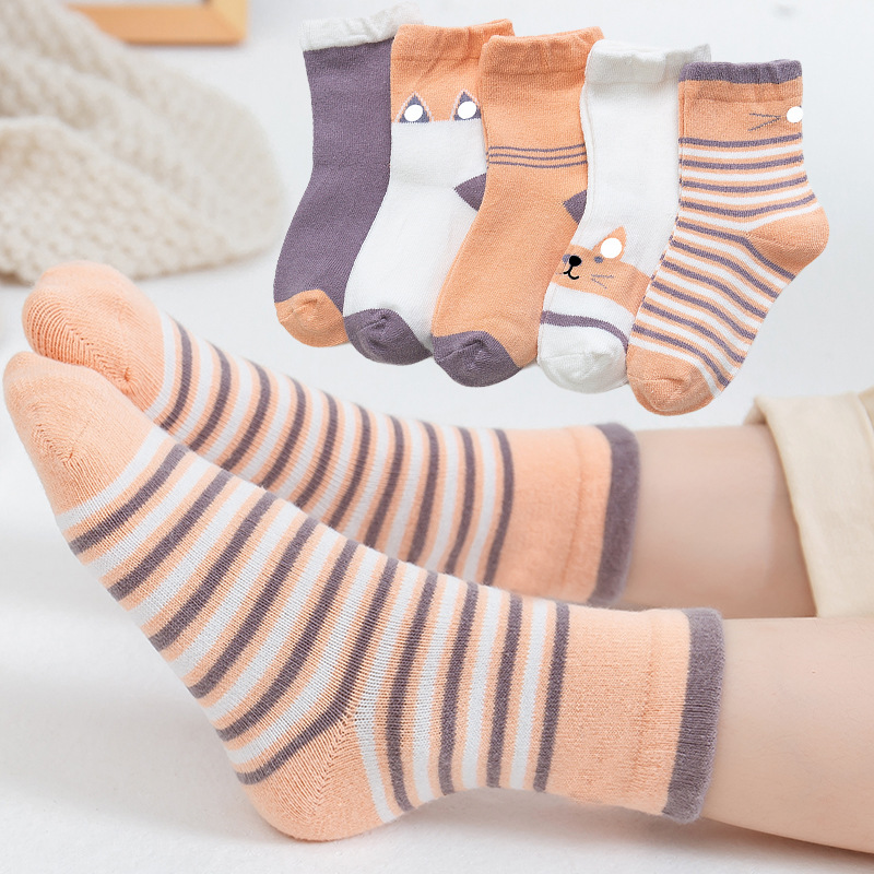 5Pcs Baby Socken Kind Kleinkind Socken Schuhe Hausschuhe Jungen Mädchen kinder Low Cut Socken Booties Kinder Infant Socken zubehör: 5 / 1-3y