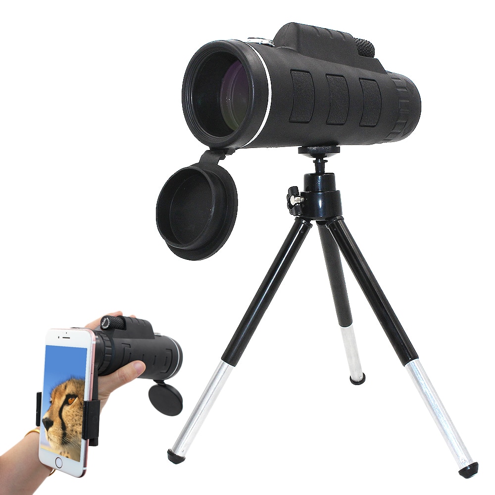 Zoom de 40X, cámara Monocular, lentes de teléfono móvil, lente de Zoom para teléfono inteligente, Zoom para teléfono, telescopio para móvil