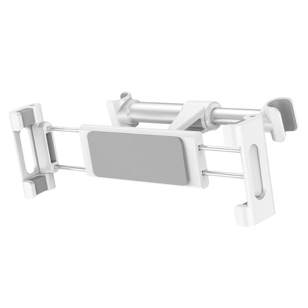 Glcc universele autobeugel autostoel rugleuning hoofdsteun smartphone houder voor ipad tablet pc standaard pad houder 14-18cm/5.51-7.09in: Witte autobeugel