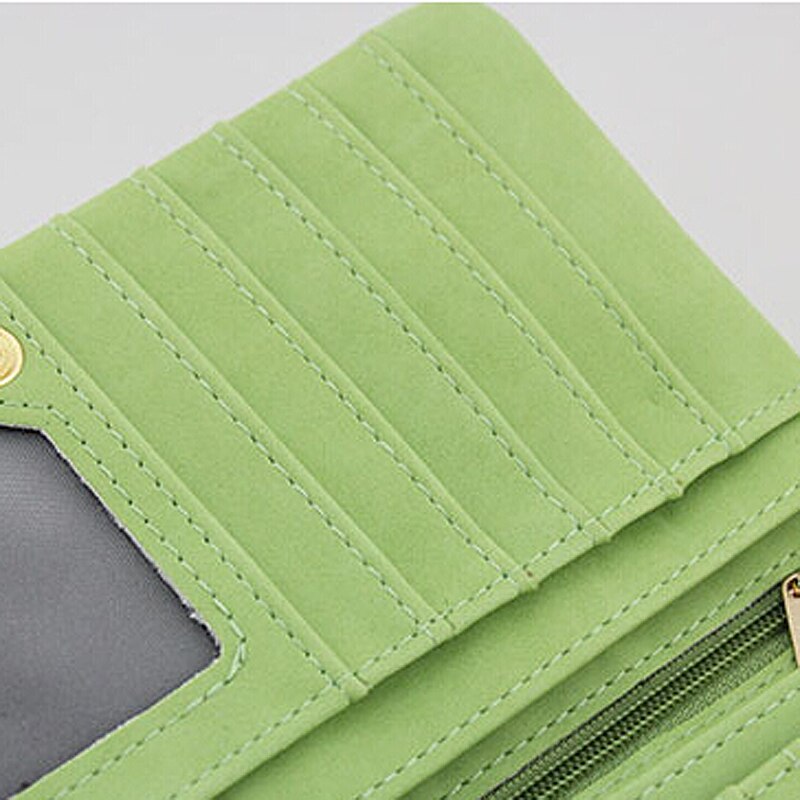 Vrouwen Portefeuilles Multifunctionele PU Lederen Clutch Dame Portemonnee Telefoon tas groen