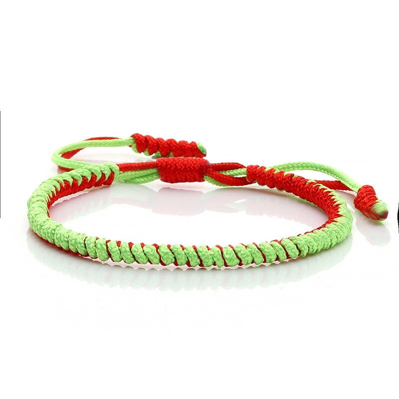 Tibetan Buddhist Adjustable Handmade Braided Bracelets & Bangles Original Knots Lucky Rope Charm Bracelet For Women Men Jewelry: style 3