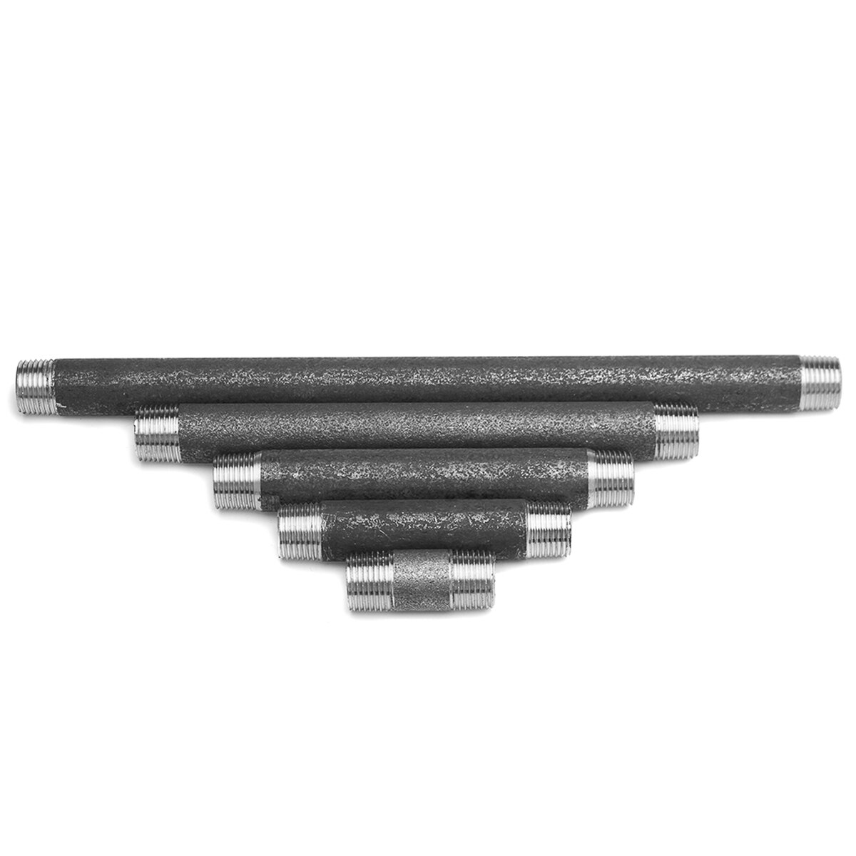 1/2 "DN15 Temperguss Gewinde Rohr Für DIY Flansch Armaturen Möbel Halterung 5/10/15/20/25/30cm