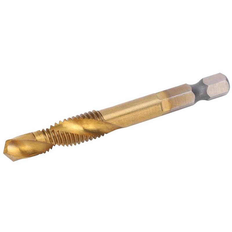 Screw Tap Thread Tap M8 HSS Screw Tap Kit High Speed Steel 6.8mm Drill Bits Hex Shank Tapping Tools Tap Drill Bits Kit