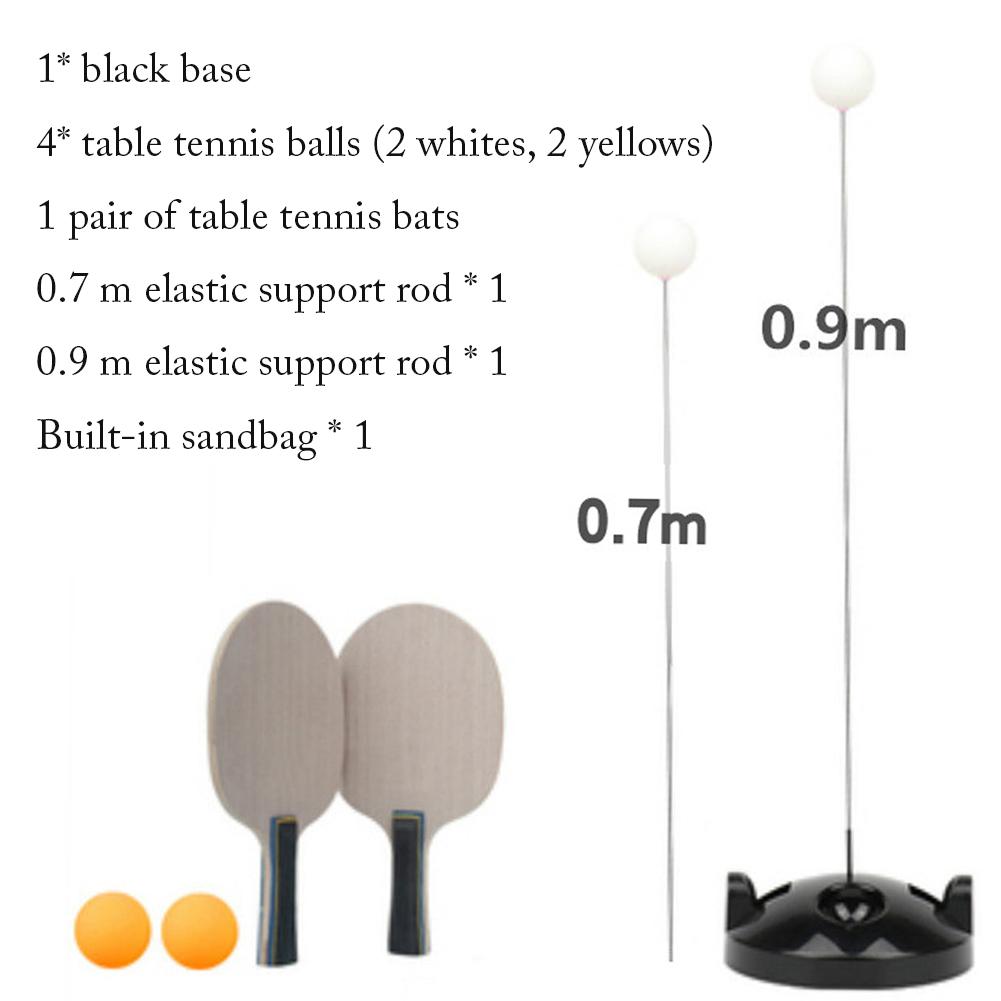 Robot Table Tennis Trainer Padel Rackets 90cm Flexible Shaft Ping Pong Ball Training Machine Accessories Adult Children