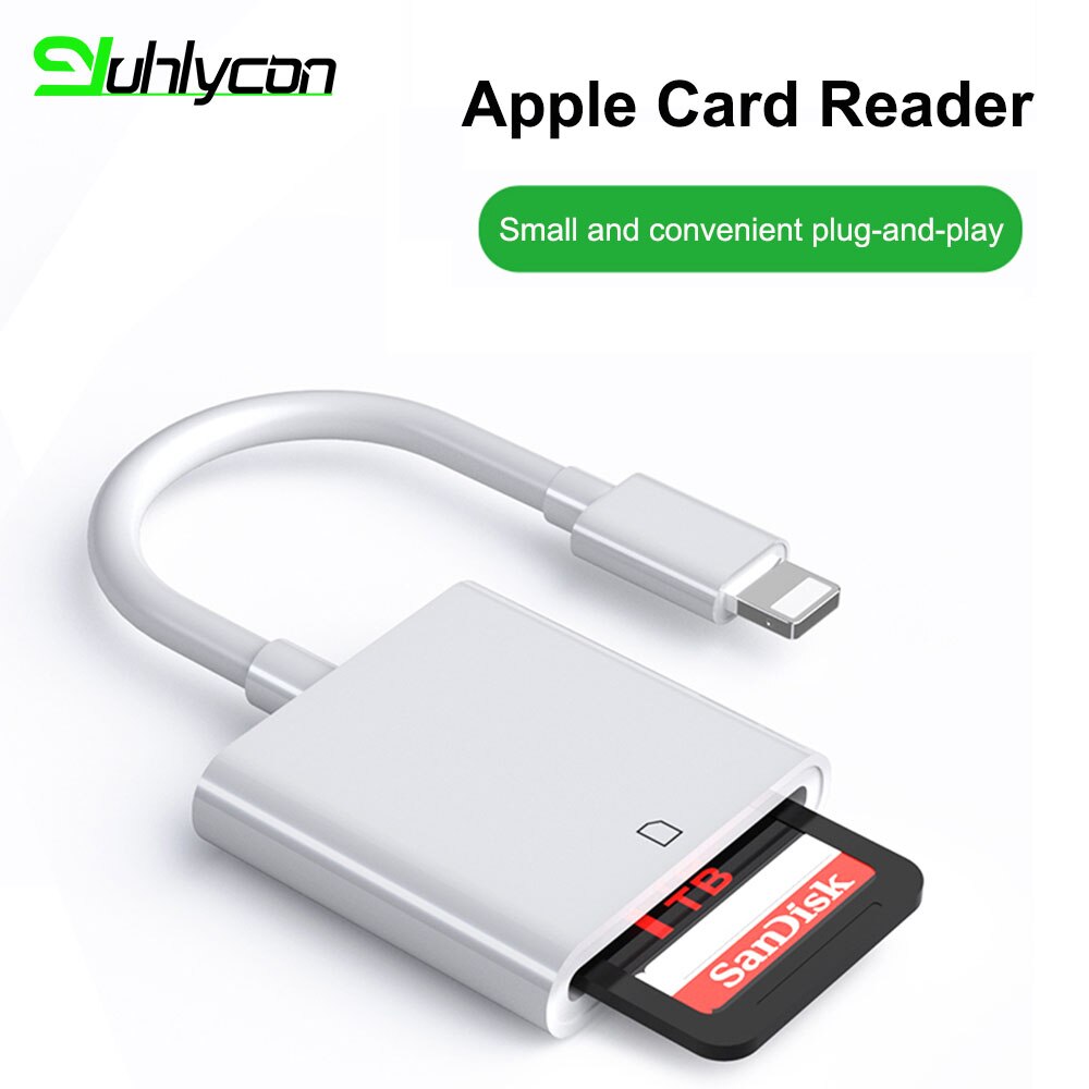 Lighting SD Card Reader Adapter Flash Drive Smart Memory Tool For Iphone Ipad