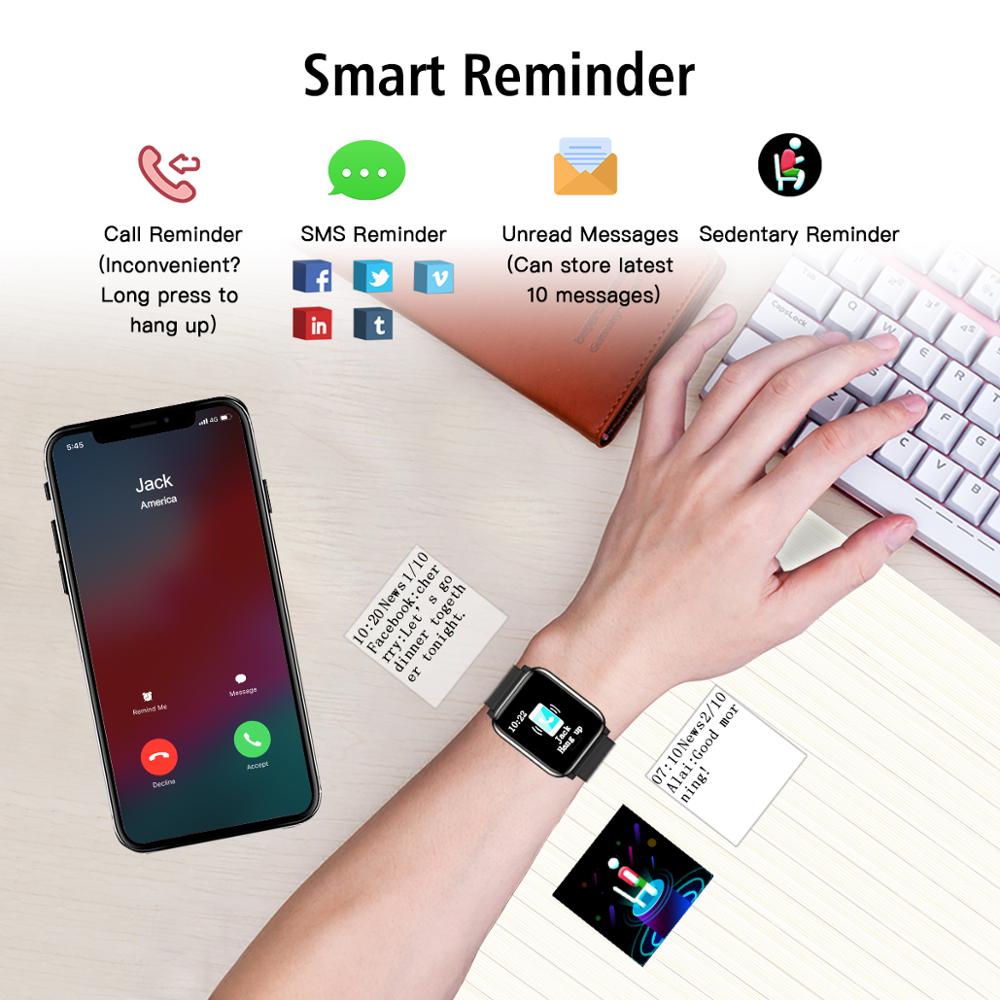 L8star Fitness Tracker Heart Rate Monitor IP67 Waterproof Activity Tracker Sports Mode Pedometer Smart Wrist Band IOS Android
