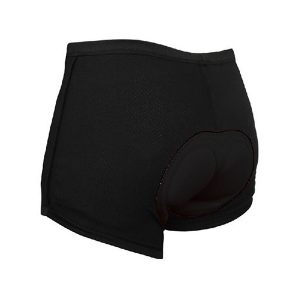 Ropa interior para ciclismo, pantalones cortos acolchados 5D con esponja a prueba de golpes para ciclismo de montaña o de carretera: Black / XXXL