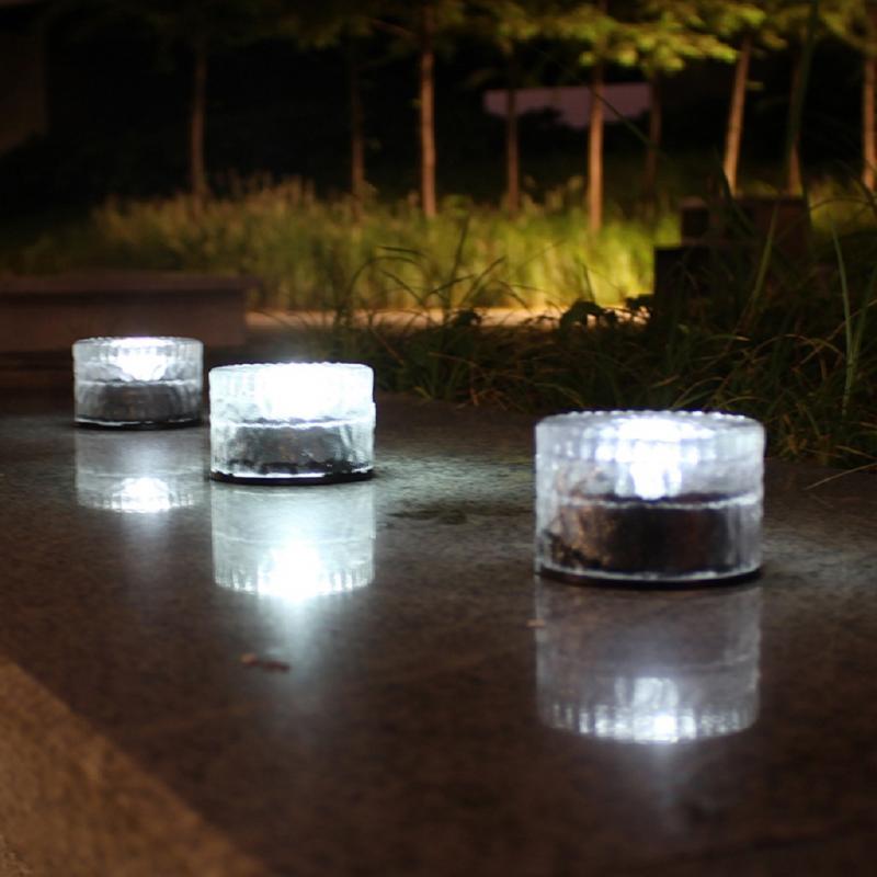 2020 novo 3 pçs passo da escada cubo de luz solar led ao ar livre lâmpada jardim à prova dwaterproof água tijolo gelo luzes parede subterrânea iluminação embutida