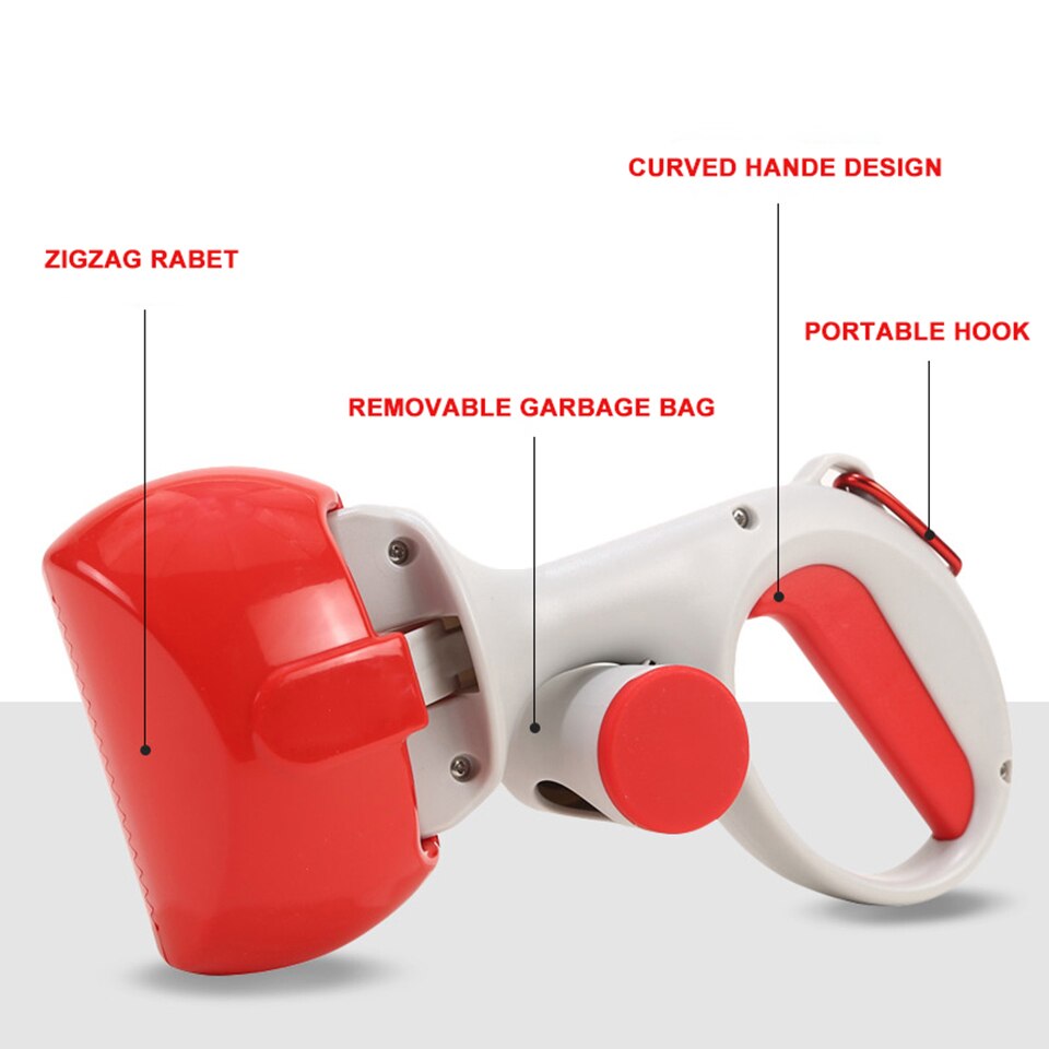 Pet Pooper Scooper for Dog Poop Scooper Jaw Poop Scoop Shovel Pick Up Animal Waste Picker Pet poop bags Outdoor Cleaning Tools