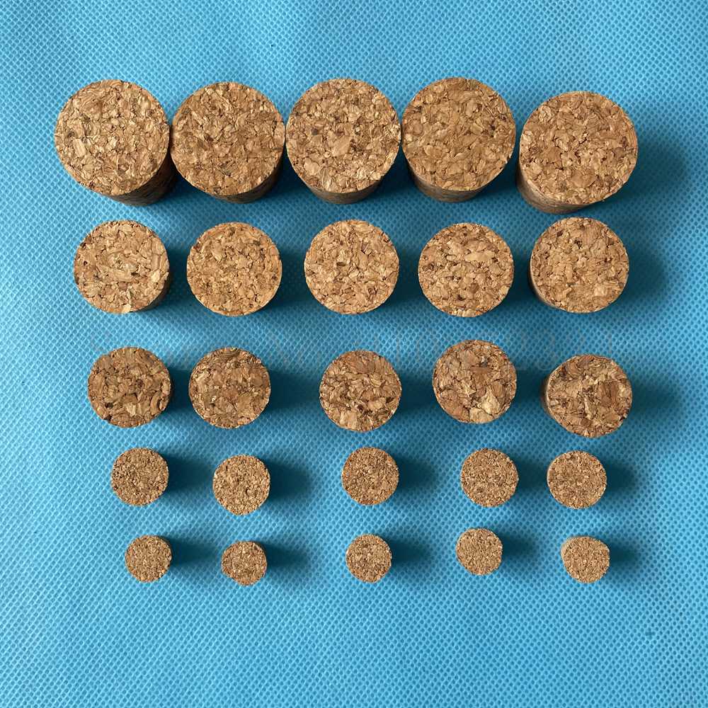 50Pcs Top Dia 13Mm Tot 39Mm Hout Kurk Lab Reageerbuis Plug Essentiële Olie Pudding Kleine Glazen flessenstop
