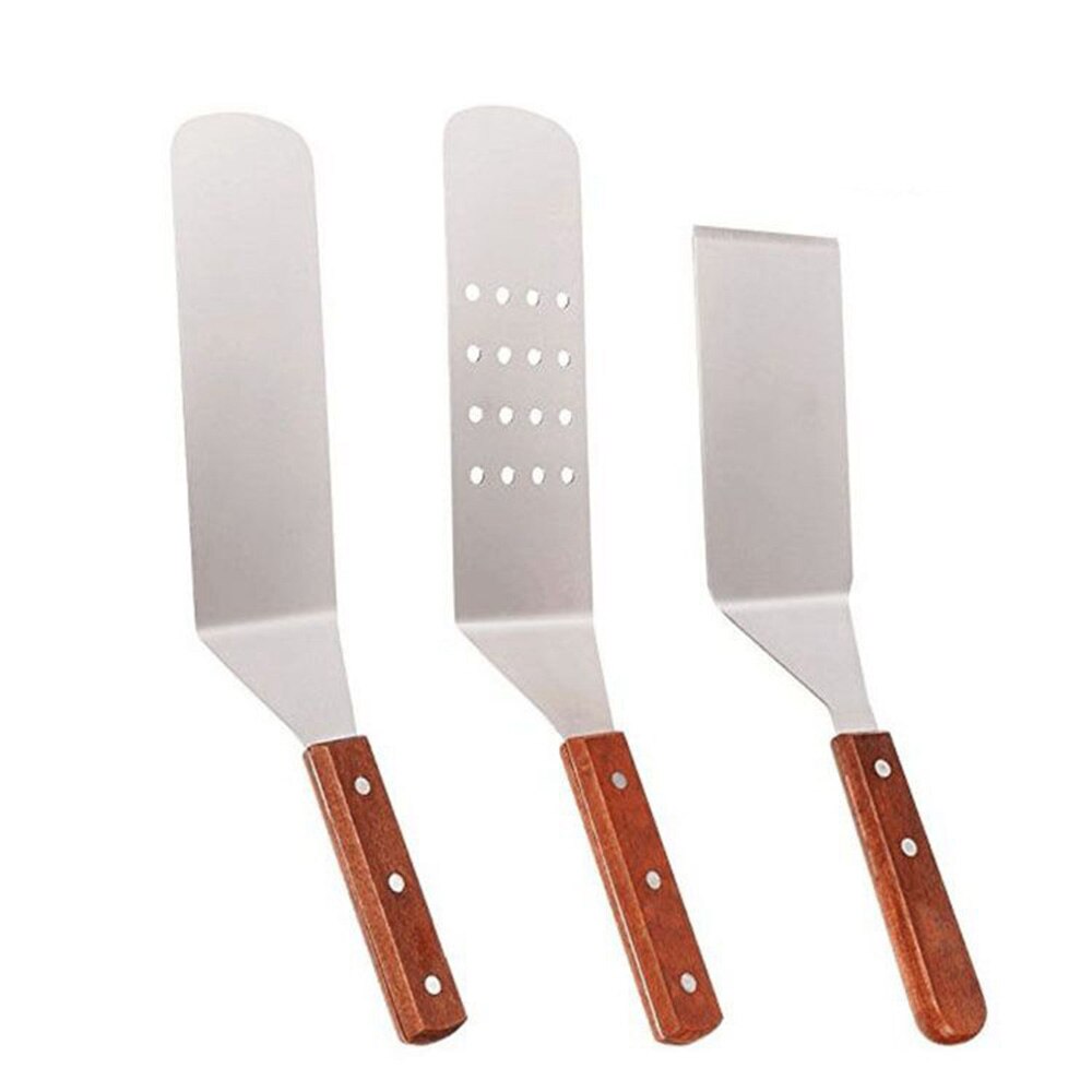 Rustfrit stål madlavning spatel køkken køkkengrej tilbehør grill værktøj til japansk madlavning spatel, grillet bøf bøf