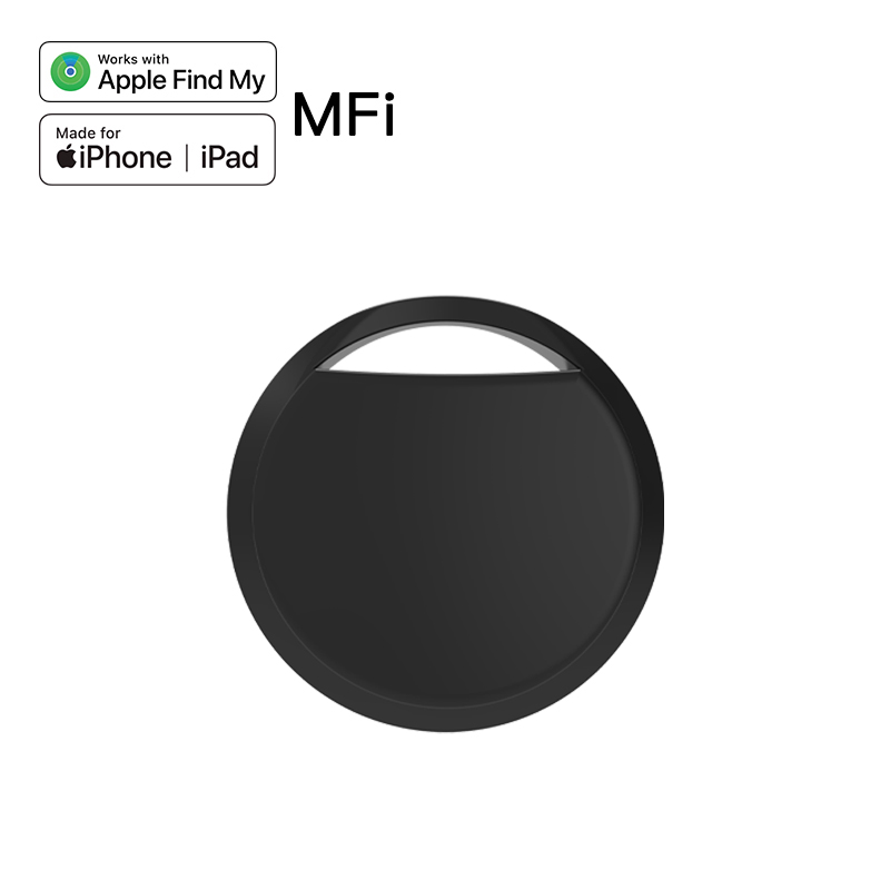 Airtag Bluetooth GPS Trackers IPX 5 Waterproof Sport Tracking Find My Elderly Kids Pets Available Mini Finders For iPhone: black