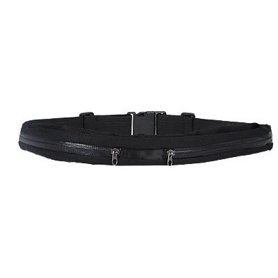 Runseeda-riñonera para correr para hombre y mujer, cinturón para gimnasio, Fitness, trotar, bolsillo, bolsa para deportes al aire libre, ciclismo, soporte para teléfono móvil: Color negro
