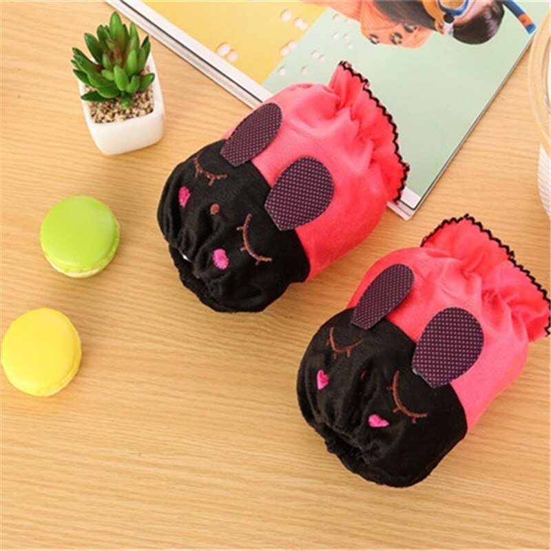 Waterproof short cute children adult cuffs for female autumn and winter cute cartoon students sleeves for adult housework cuffs: 1Pair-R