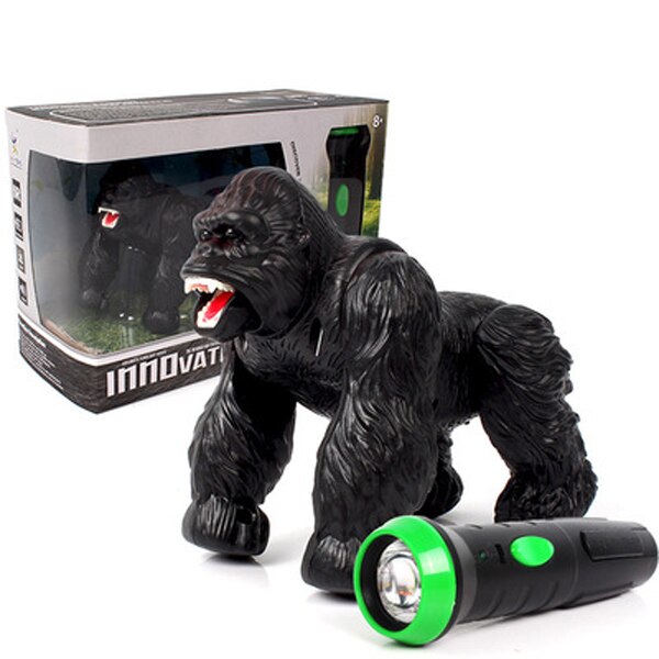 Illuminazione A Infrarossi RC Gorilla Simulativa Telecomando Animale Giocattolo Elettrico con il Suono Divertente Terrificante di Giorno dei bambini Scherza il Regalo