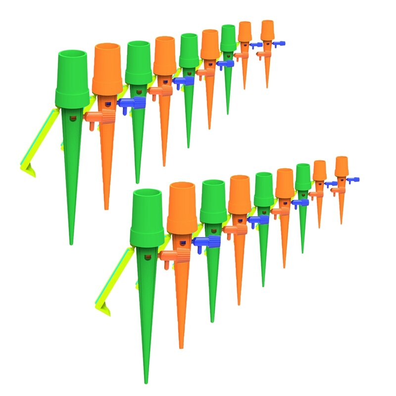 Plant Watering Devices Self Watering Spikes Automatic Plant Waterer Irrigation Drippers with Slow Release Control Valve: Blue