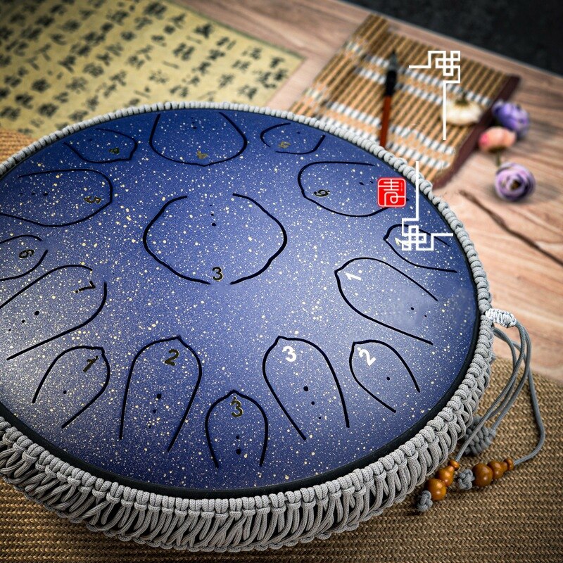 6 Inch Steel Tongue Drum 8 Tune Hand Pan Drum Tank Drum Kits With Drumsticks Finger Cots Carrying Bag Percussion Instruments