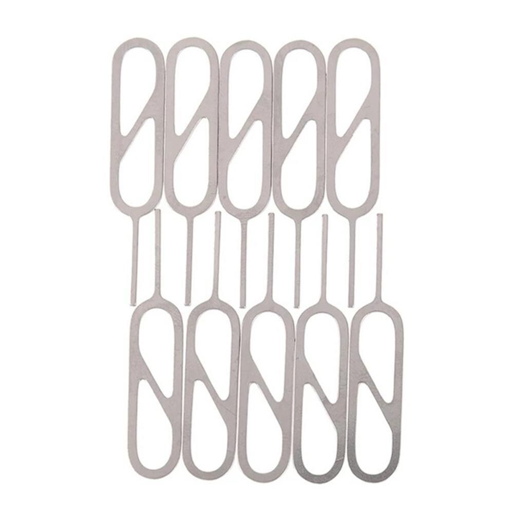 10PCS Smartphone Take Sim Card Remover Tool Pin Needle Replacement Parts Phone Card Pin For Xiaomi For Iphone