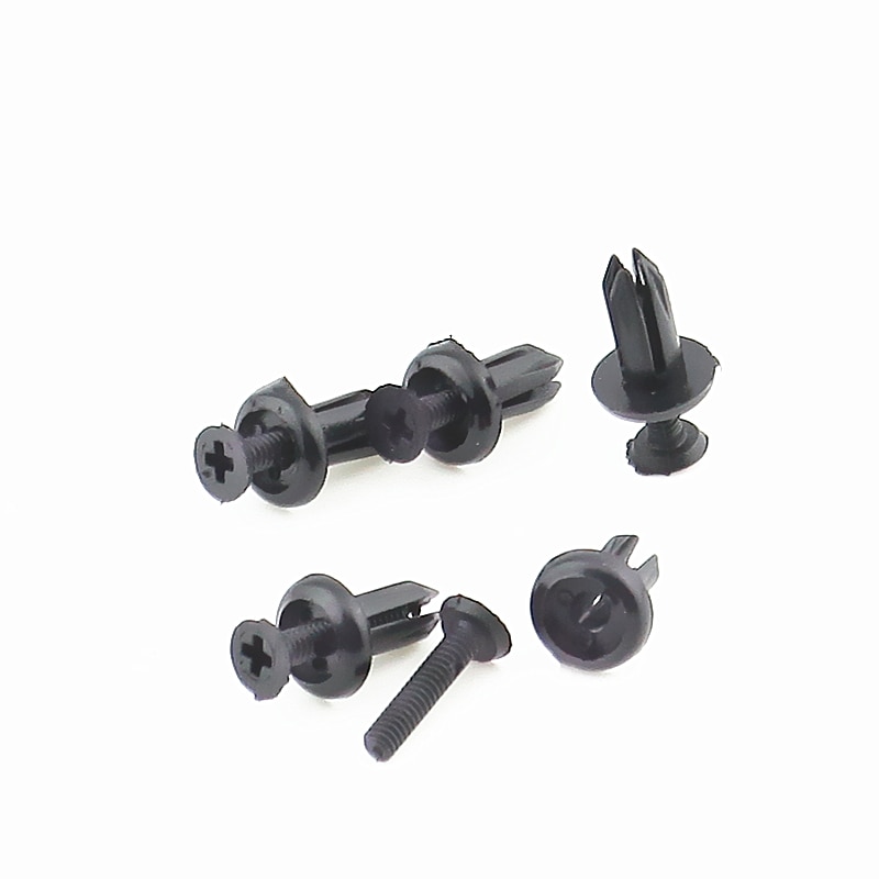 QFHETJIE-sujetadores automotrices de 5mm, remaches de expansión de plástico de uso Universal, Clips tipo Push-Type de puerta de carpeta de decoración de coche, 100 Uds.