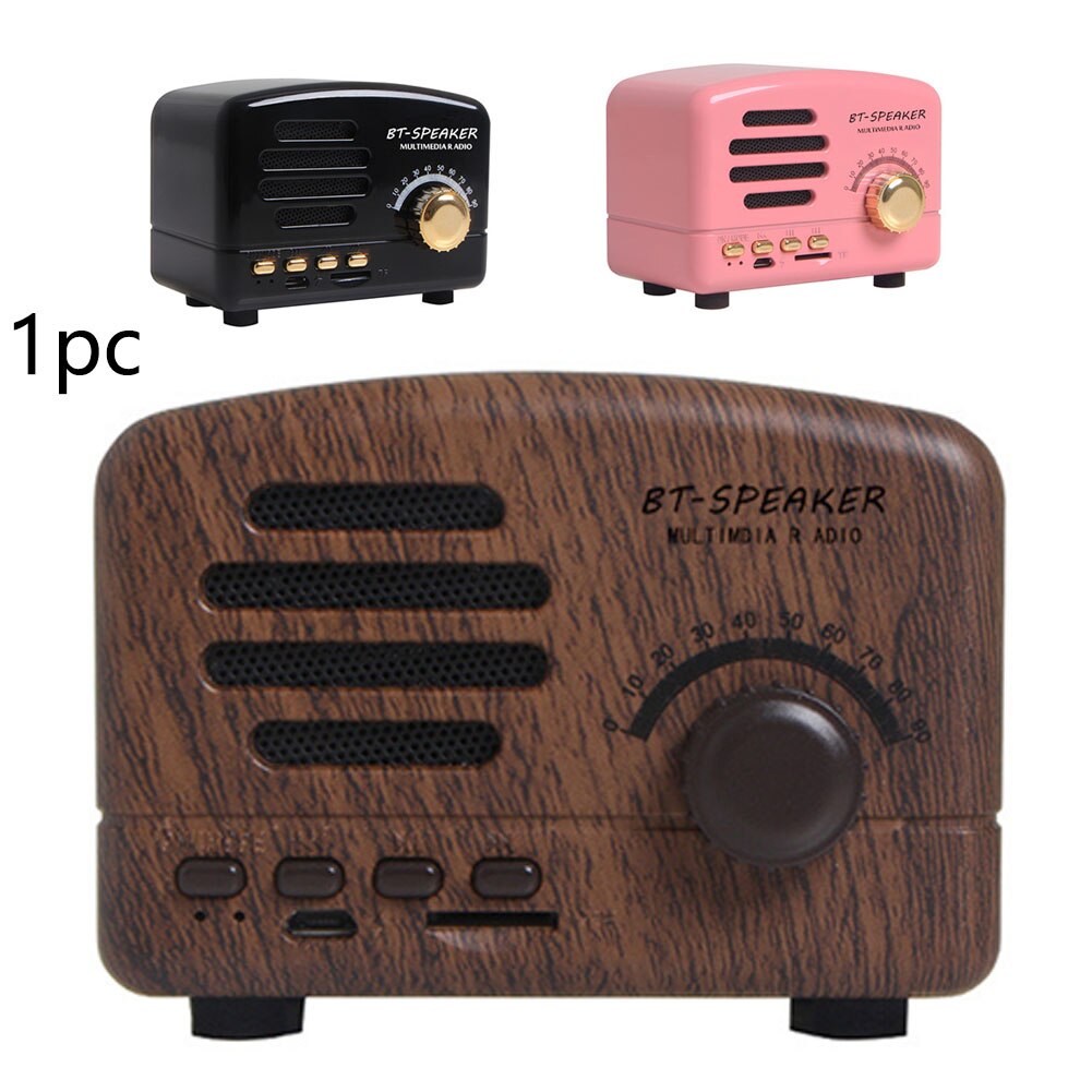 Shortwave Pocket Portable Stereo Speaker Bluetooth AM FM Home Support Card Retro Mini Radio Receiver With Rechargeable Battery