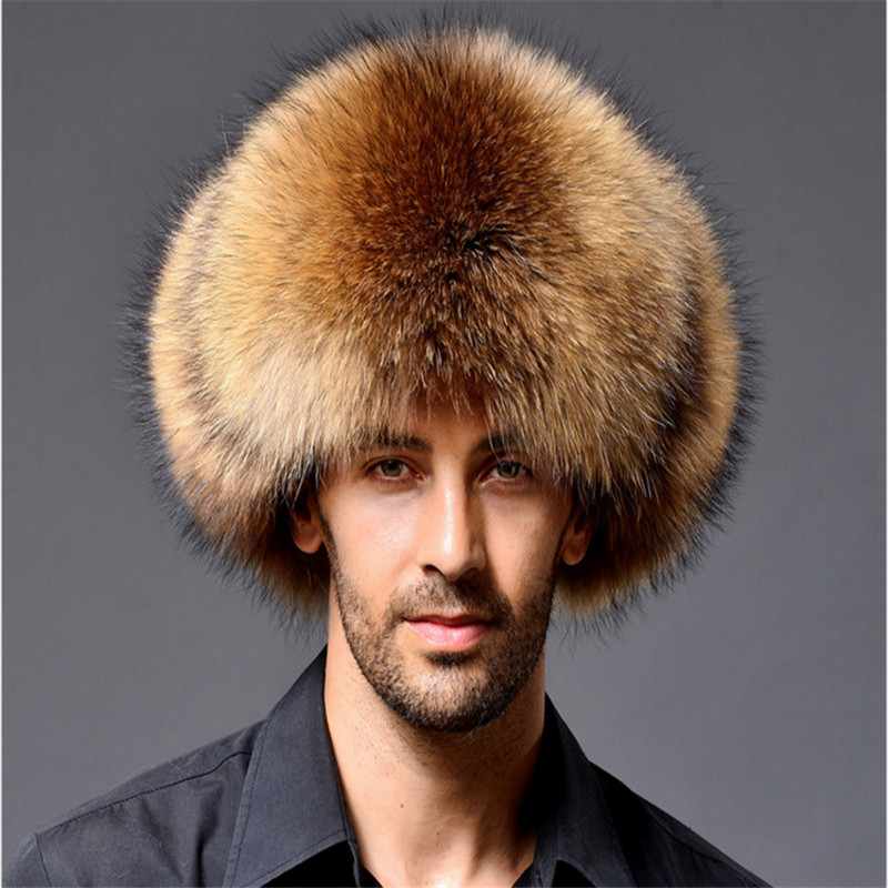 Ushanka Russian Leather Men Women Fur Faux Ski Cap Winter Warm Unisex