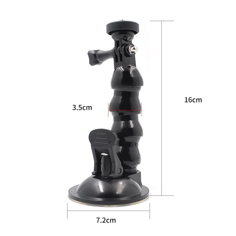 STARTRC Car Suction Cup Adapter Window Glass Mount Holder For DJI Action 2 OSMO Action For Gopro Hero 5/6/7/8 Black Accessories