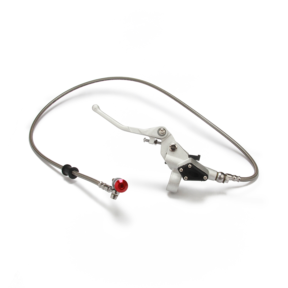 Embrayage hydraulique avec maître-cylindre argenté, 1200mm, pour moteur Vertical 125-250cc, pour moto, Dirt Bike, Motocross,: Argent