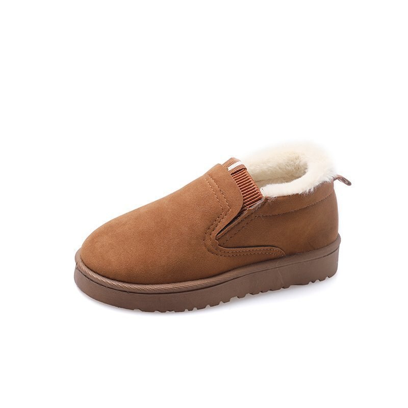 Quheng Sports and Leisure Walking Shoes Plush Cloth Shoes Warm Shoes Winter beauty Favorite: Camel / 38