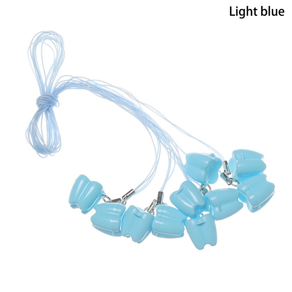 10 stk kinder-milch zähne lagerung boxen zahn form kindheit souvenir sparen zähne box kid zähne sammeln mini container: Lyseblå