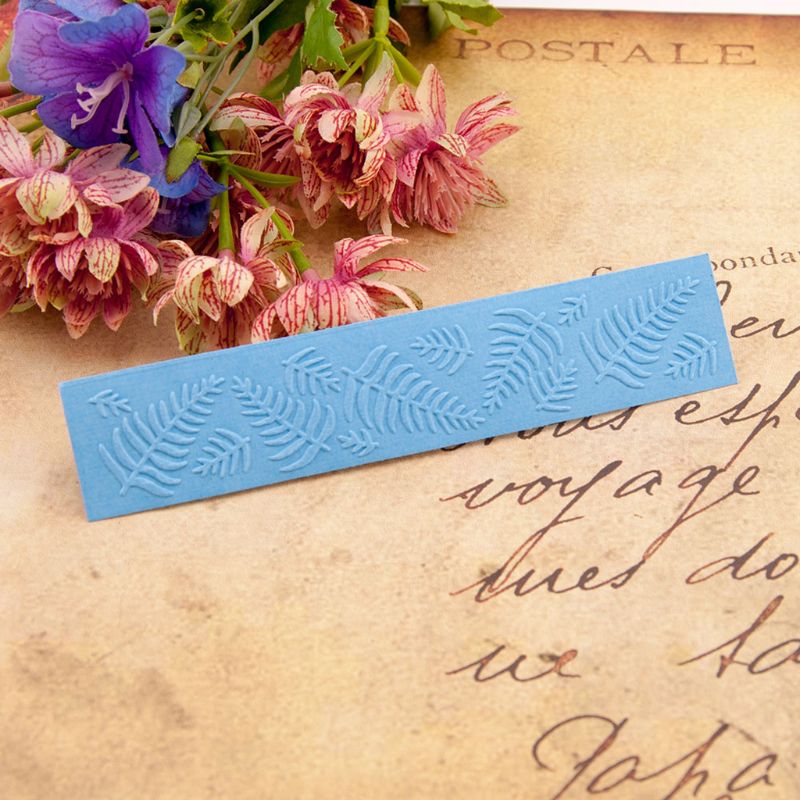 Leaf Plastic Embossing Folder Stencil Template DIY Scrapbook Album Card Making 95AA