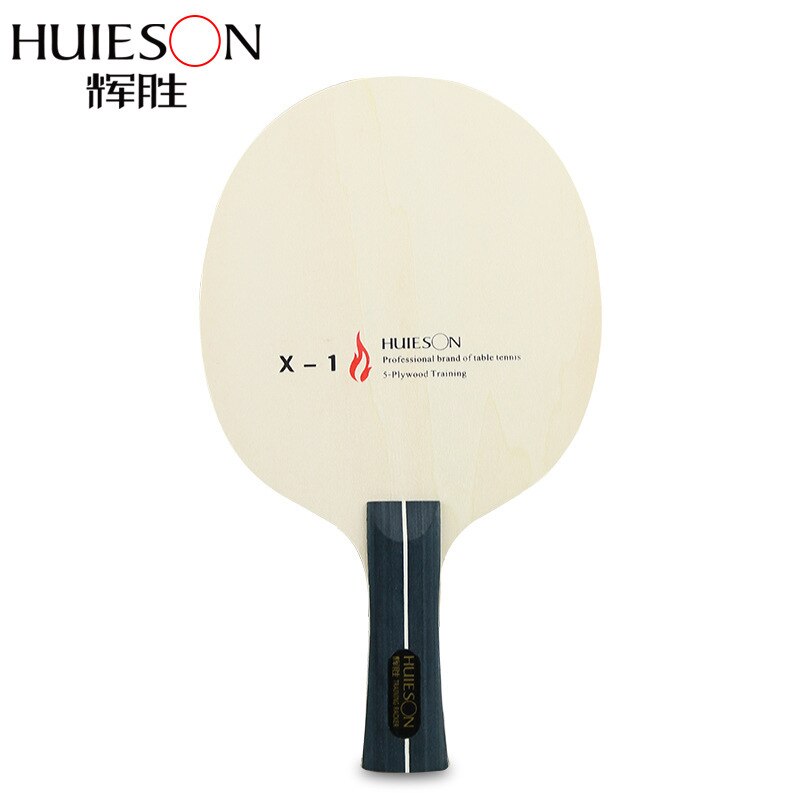 Huieson 5 Ply Wood Table Tennis Blade Lightweight and Non-Bouncy Blade for Table Tennis Learners Kids Entry Level Racket X1: Long handle