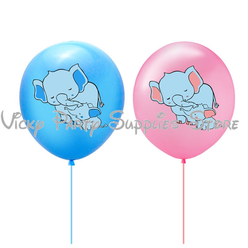 Baby Olifant Geslacht Onthullen Ballon Banner Het Een Jongen Meisje Geslacht Onthullen Cartoon Olifant Ballon Partij Decoratie Benodigdheden