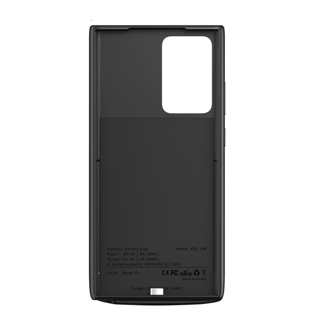 6000mAh Portable Phone Battery Case For Samsung Galaxy Note 20 5G External PowerBank Backup Power Charger Cover