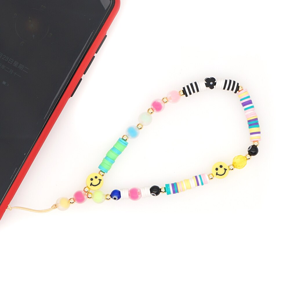 Go2Boho Pols Ketting Voor Telefoon Houder Zomer Strand Telefoon Chains Leuke Fruit Band Vrouwen Kleurrijke Polymeer Klei Heishi Kralen Lanyard: QT-K210003A
