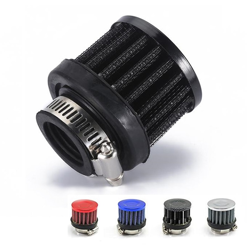 Universele 25 Mm Auto Luchtfilter Clip-On Auto Ronde Conische Cold Air Intake Filter Kit Vent Carterontluchting deel Auto Accessoire