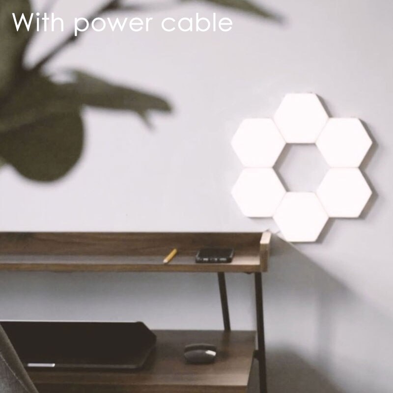 Modular Touch Lights LED Hex Lights DIY Quantum Lamps Magnetic Sensitive Lighting Night Light Home Decoration Wall Lampara: 6pcs / AU