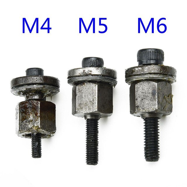 6PCS Hand Rivet Nut Head Nuts Simple Installation Riveter Tool M3 - M10 Multifunction Hand Tools Parts Riveter Mandrel Nut Set: M4 M5 M6