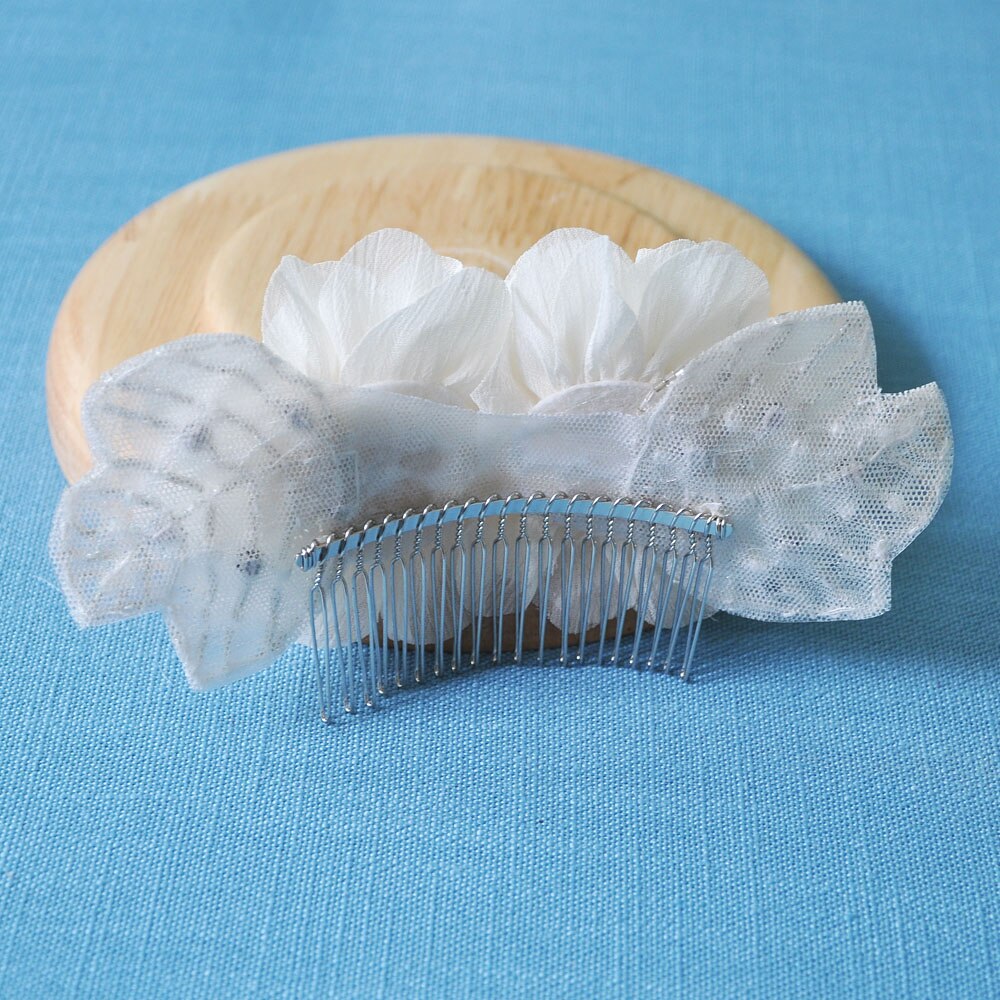 TOPQUEEN H248 Bridal Headbands bridal hair accessories with lace Beaded flowers hair Comb for girl Headpieces Fast