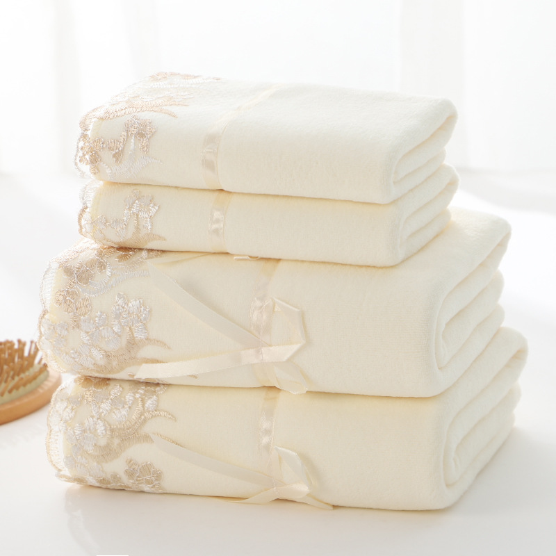 Juego de toallas de baño de lujo para hombre y mujer, 2 piezas, 70x140cm, grandes, 2 piezas, 35x75cm, absorbentes de microfibra: 01