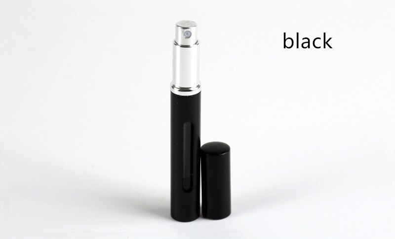 5Ml Draagbare Minitravel Navulbare Parfum Verstuiver Fles Parfum Fles Voor Spray Scent Pomp Case Lege Cosmetische Containers: black