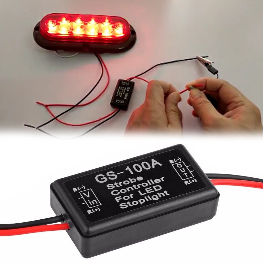 Auto Car LED Light Relay Controller Intelligent Flasher Module for LED Brake Light Tail Stop Light Auto Car Accessories