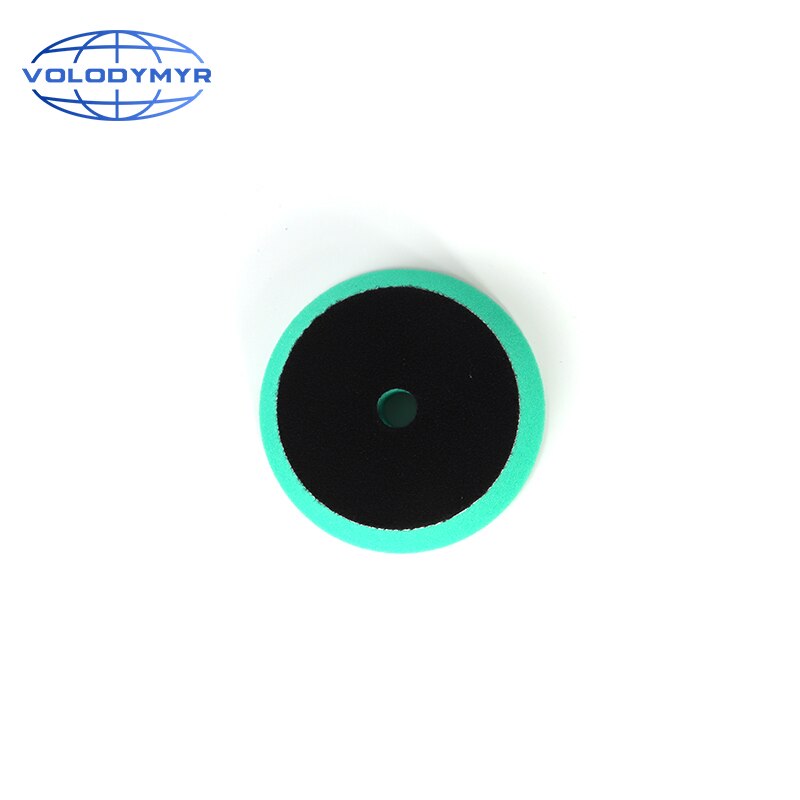 Volodymyr Polishing Pad Sponge Buffer Pads 4 Inch Buffing Foam Disc Kit with 3 Inch Hook and Loop for DA/RO/GA Car Polisher: Green