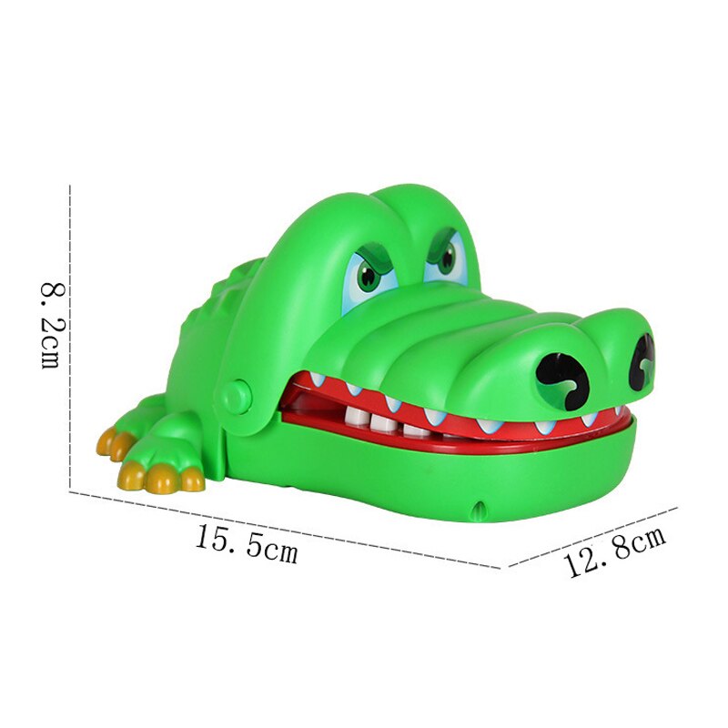 Crocodile bouche dentiste grande bouche Crocodile mordre doigt jeu drôle soulagement du Stress Gags jouets avec lumière et son enfants