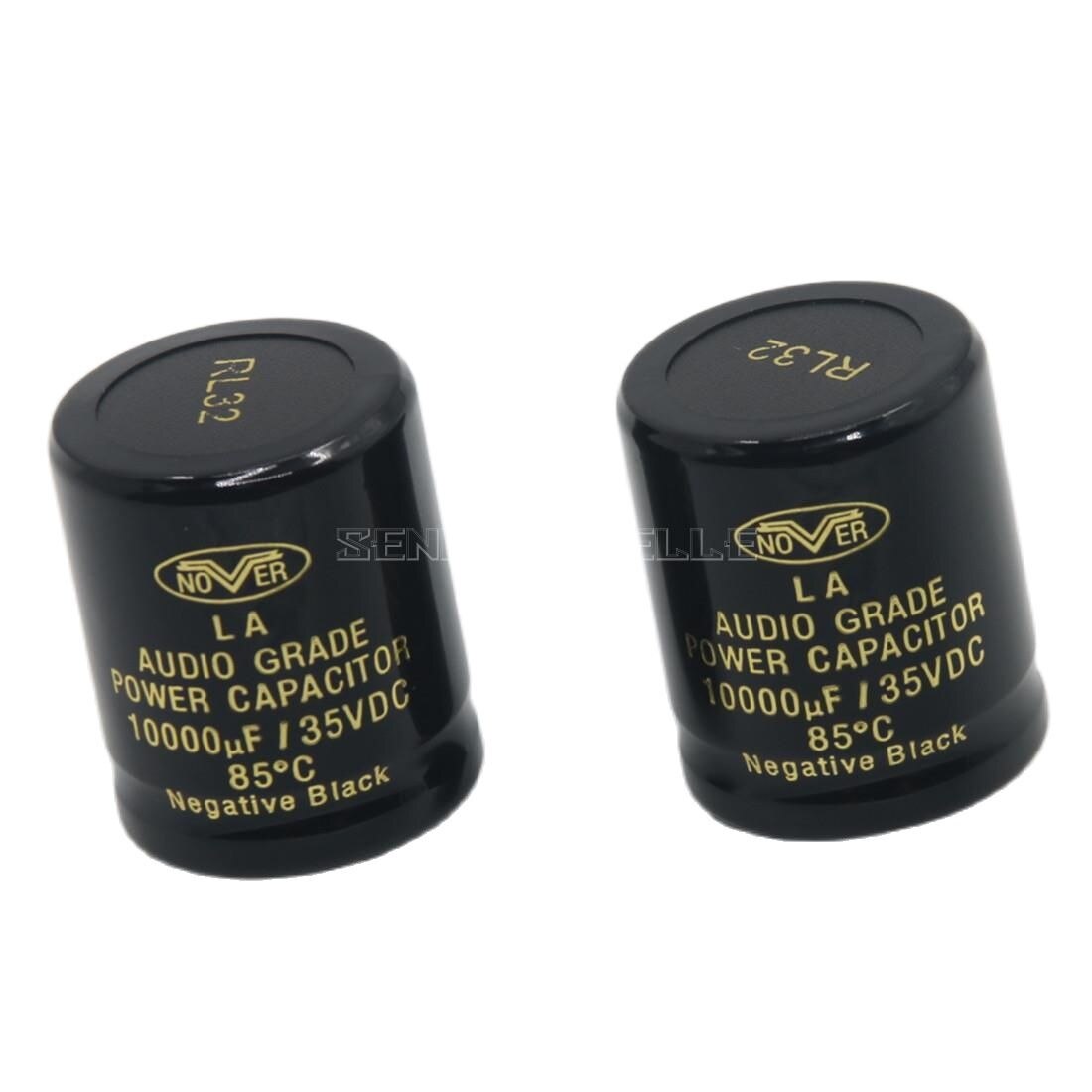 1 Pair Nover 10000uF 35V LA Audio Grade Power Capacitor 30*35MM HiFi Amplifier Electrolytic Capacitor